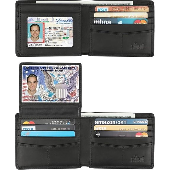 Men's Genuine Leather RFID Bifold Wallet