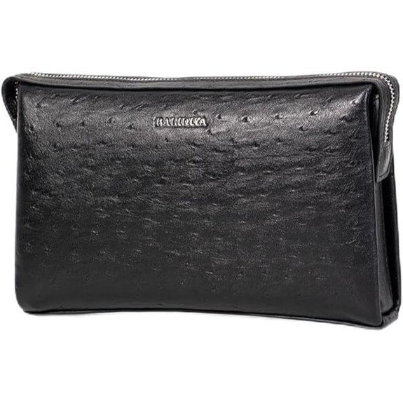 Men's Leather Clutch Wallet with Card Organizer