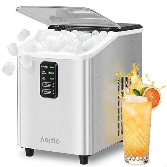 Aeitto Countertop Ice Maker with 26lbs Capacity