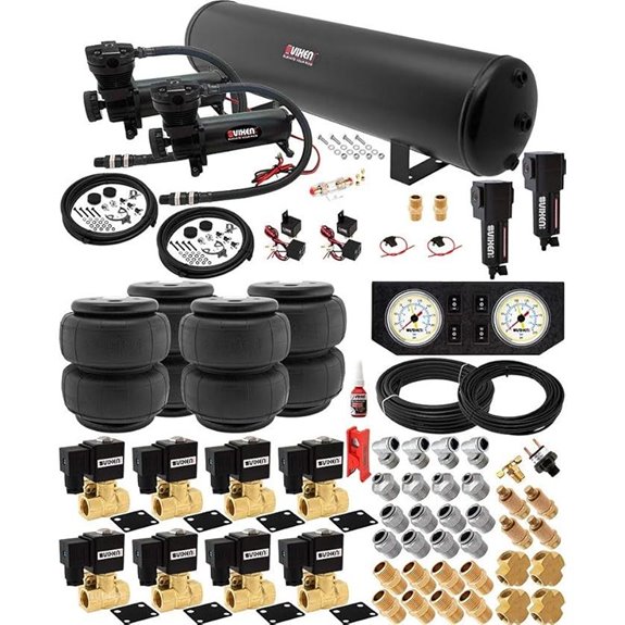 Vixen Air Suspension Kit with Dual Compressor