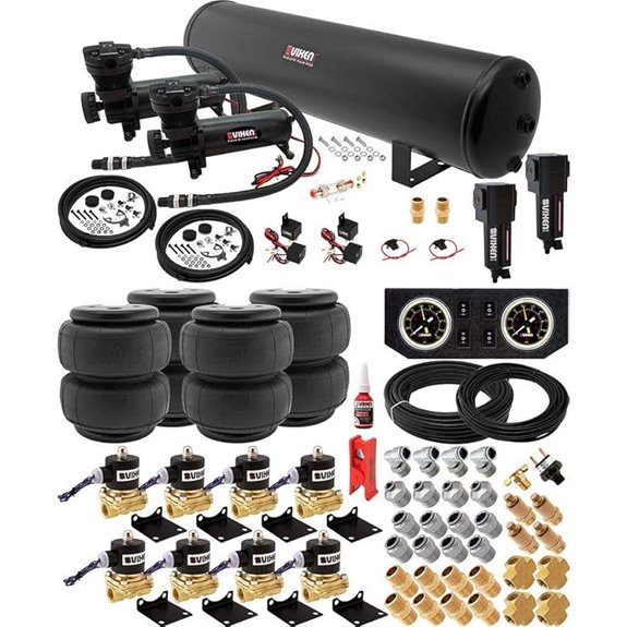 Vixen Air Suspension Kit with Dual Compressor