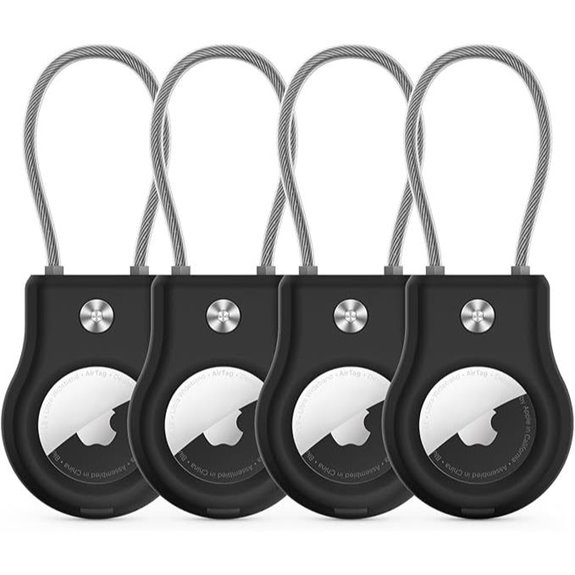 Air Tag Holder 4-Pack with Keyring for Apple AirTag