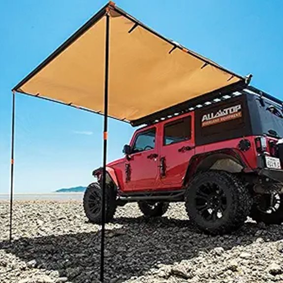 ALL-TOP Vehicle Awning 4.6'x6.6' for Camping