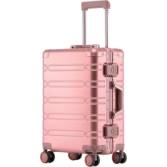 All Aluminum 20-Inch Carry-On Luggage with Spinner