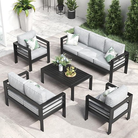 aluminum patio furniture set