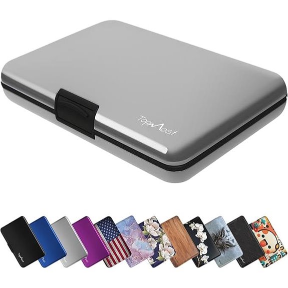 TopMost Aluminum RFID Wallet with Card Slots