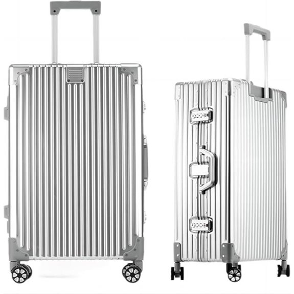 HotWay Aluminum Carry-On Luggage with Spinner Wheels