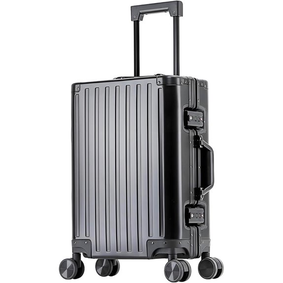 All Aluminum TSA Lock Carry-On Suitcase