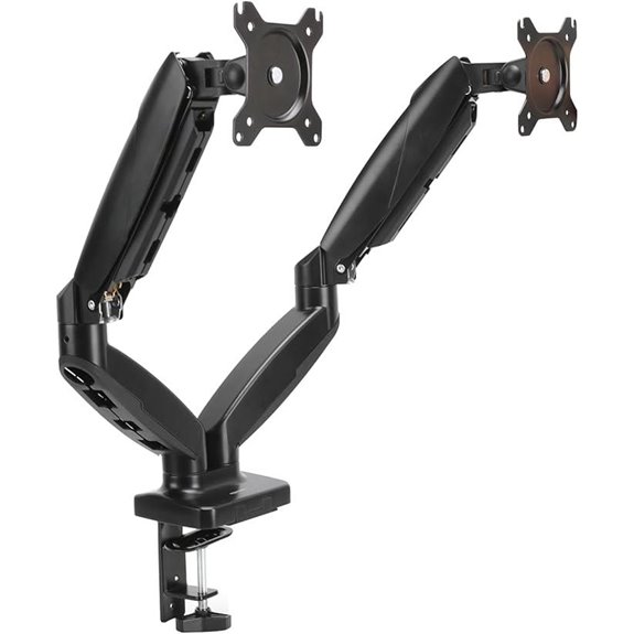 Amazon Basics Gas Spring Dual Monitor Arm Mount