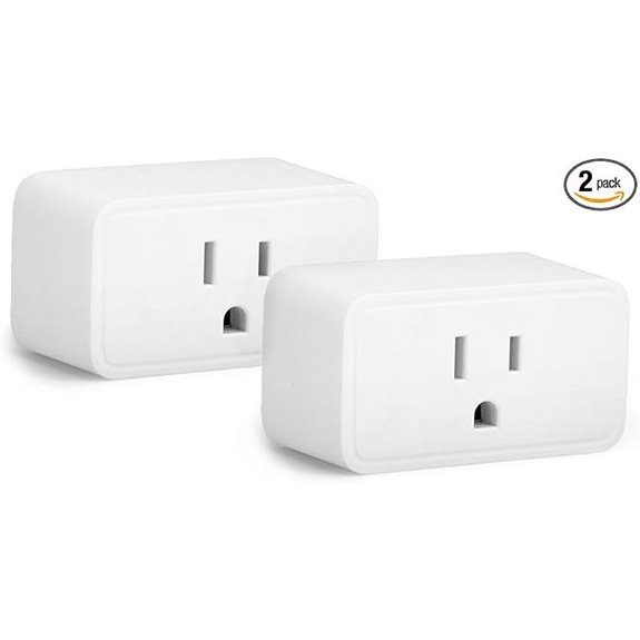 Amazon Basics Smart Plug 2-Pack Matter & Voice Compatible