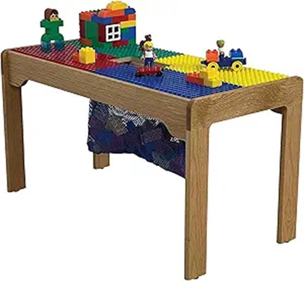 Fun Builder American-Made 4-Color Wooden Table