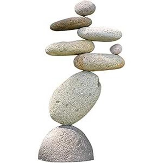 Ancient Graffiti Eight-Stone Balancing Cairn Decoration