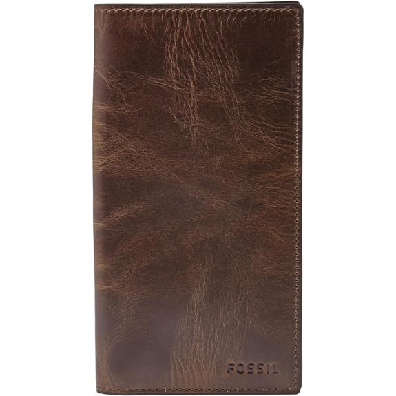 Fossil Men's Leather Executive Checkbook Wallet