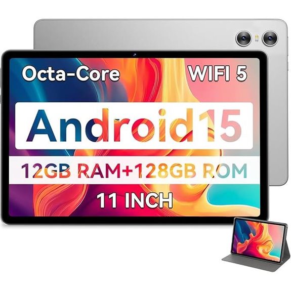 Android 15 11-inch Tablet with Octa-Core & 12GB RAM