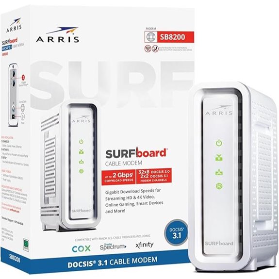 ARRIS SURFboard SB8200 Cable Modem with 2 Gig Ports