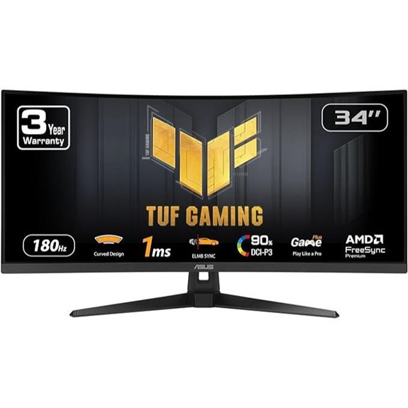 ASUS TUF 34” Ultra-Wide Gaming Curved Monitor