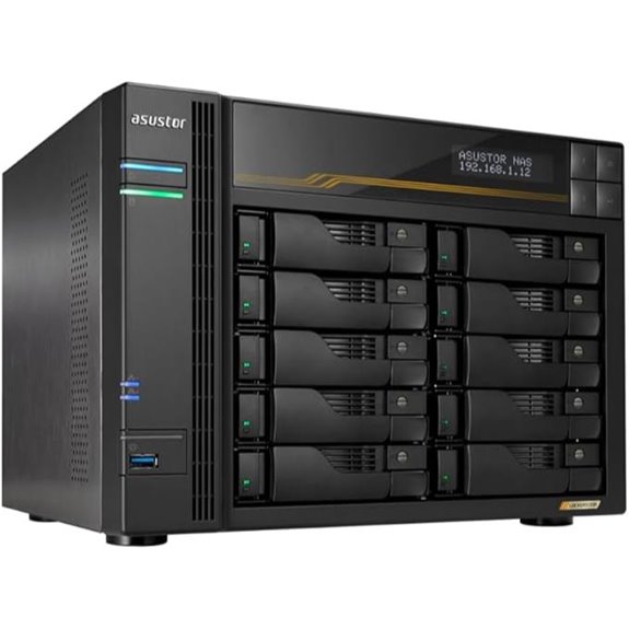 Asustor Lockerstor 10 Gen3 NAS 10 Bays Ryzen 16GB