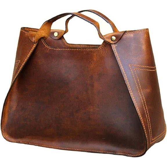 Genuine Leather Shoulder Tote Bag for Women