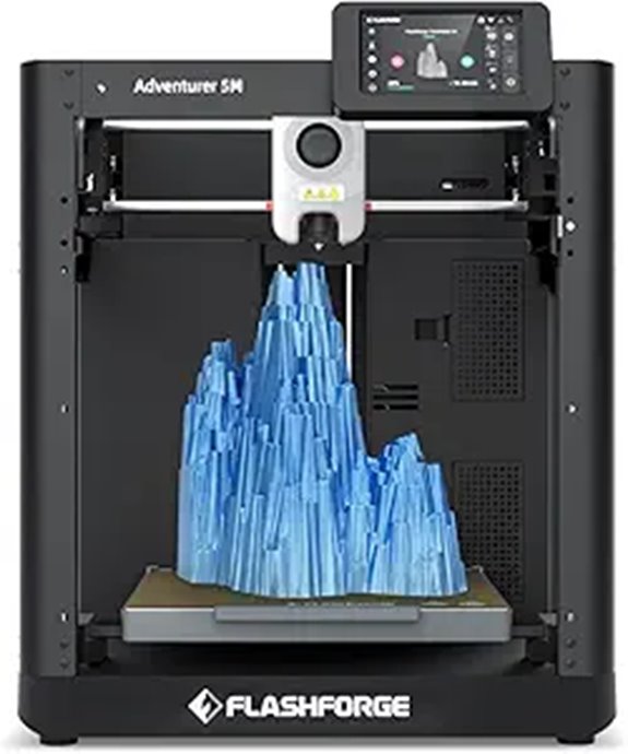FLASHFORGE AD5M 3D Printer with Auto-Leveling & Quick-Swap Nozzle