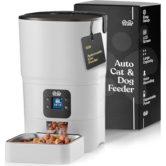 Smart Automatic Cat Feeder with LCD Display