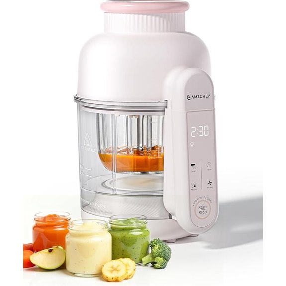 AMZCHEF Baby Food Maker with Auto Steam & Blend