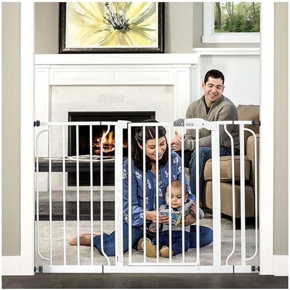 Regalo Easy Step Baby Gate with Extensions and Mounts