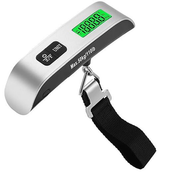 Digital Luggage Scale with Backlit LCD (110lb)
