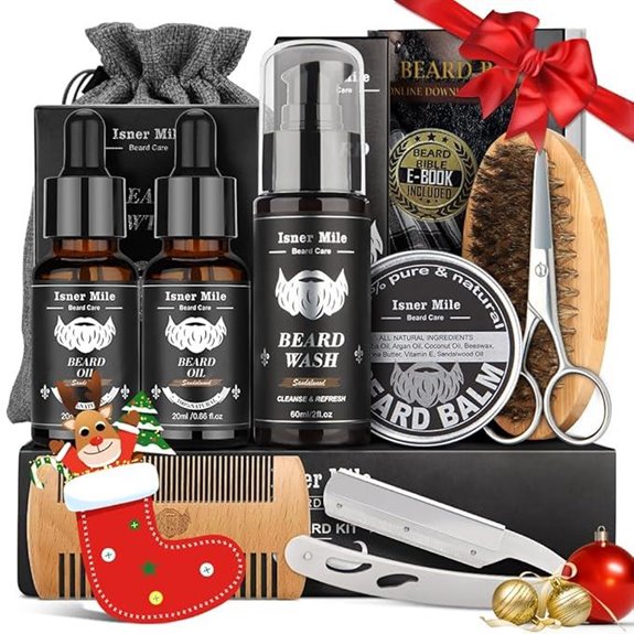 Isner Mile Men’s Beard Grooming Kit Gift Set