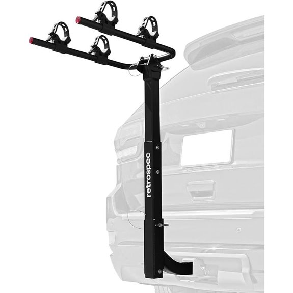 Retrospec Lenox 2-5 Bike Hitch Rack with Foldable Frame