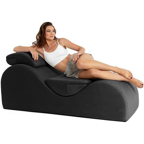 Avana Luvu Lounger Chaise Lounge Chair - Black
