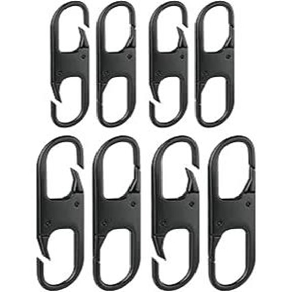 Anti Theft Zipper Lock for Backpacks (Black)