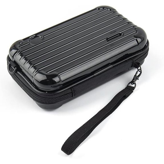 Framendino Black Hard Shell Travel Toiletry Case