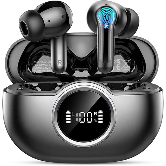 Wireless Bluetooth 5.4 Earbuds with Noise Cancellation