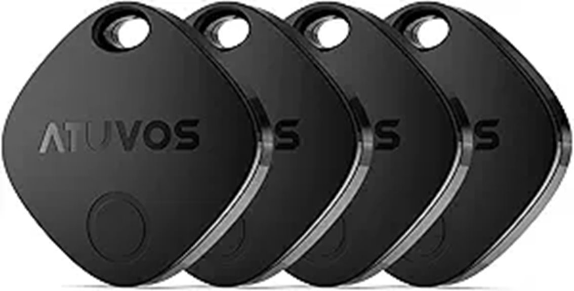 ATUVOS Bluetooth Item Tracker 4 Pack for Luggage