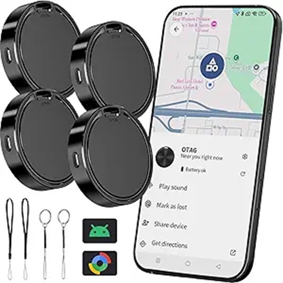 Bluetooth Luggage Tracker Tags (4-Pack) for Android