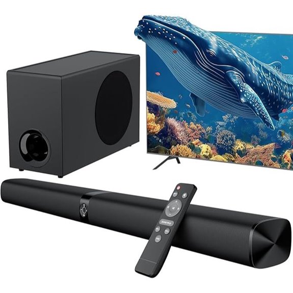110W Bluetooth Soundbar with Subwoofer and Equalizer