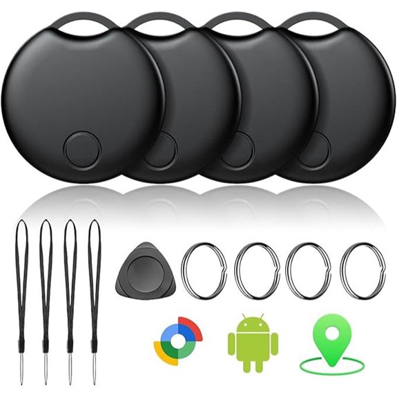 Bluetooth Tracker Tags (4 Pack) for Android Devices