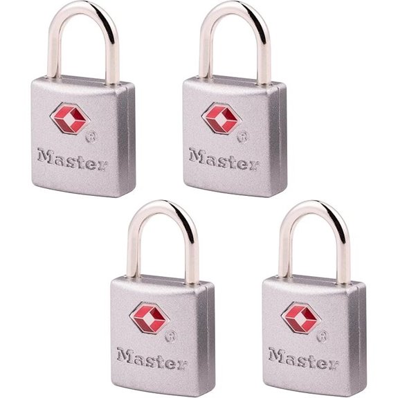 Master Lock TSA Brass Lock 4-Pack