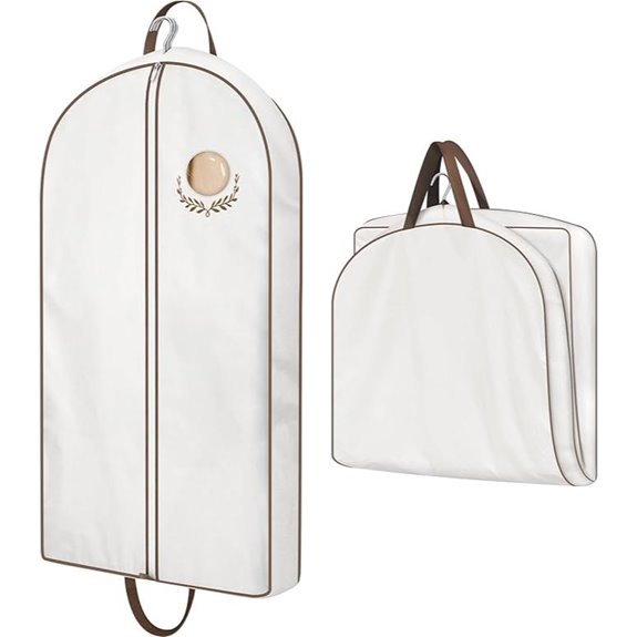 MISSLO 40 Breathable Cotton Garment Bags for Hanging Clothes