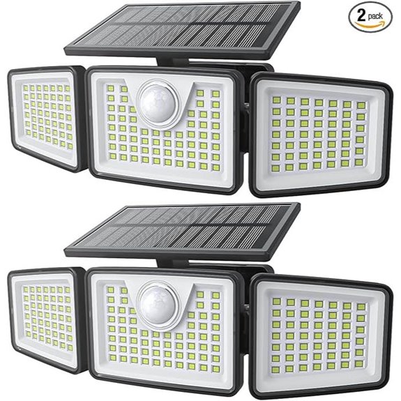 2500LM Solar Outdoor Lights with Motion Sensor