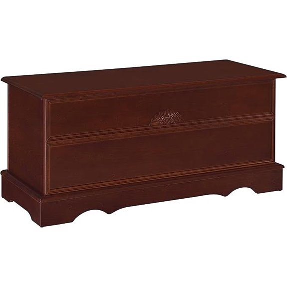Paula Cedar Storage Trunk 40-Inch Brown Wood