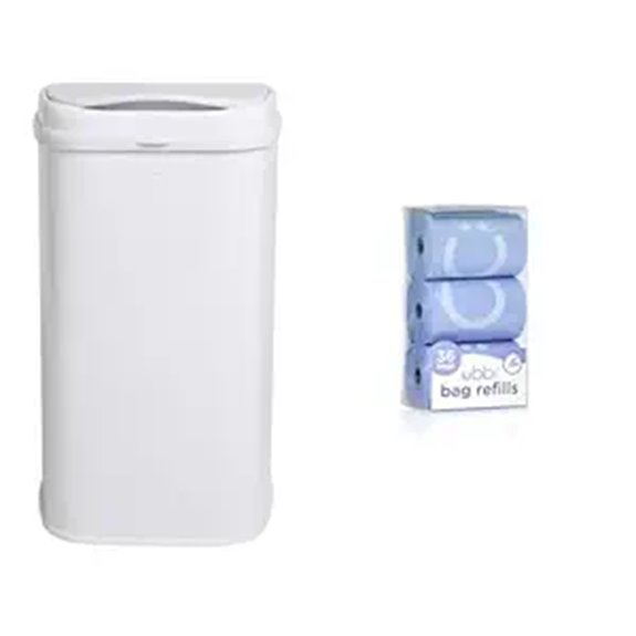 Ubbi Adult Diaper Pail with Odor Locking (36 Pack)