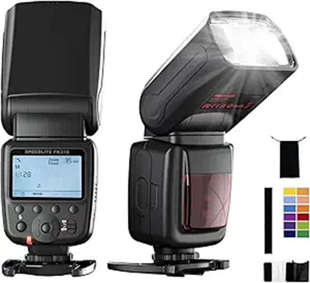 PHOTOOLEX LCD Camera Flash for DSLR Cameras