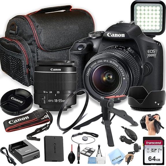 Canon EOS 2000D Rebel T7 DSLR Camera Kit