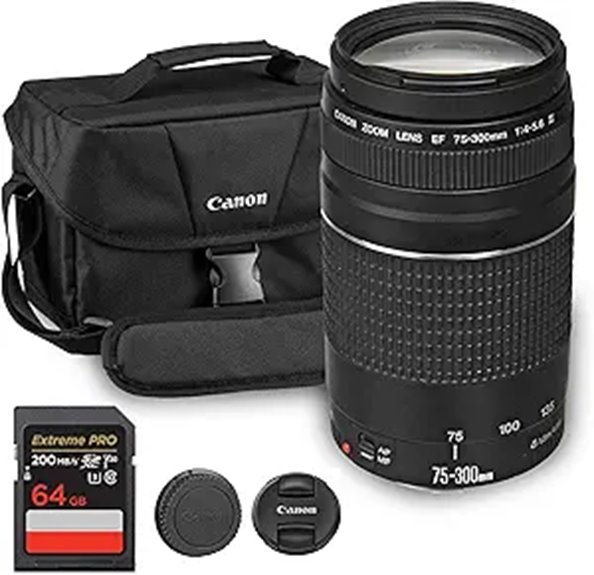 Canon EF 75-300mm Telephoto Zoom Lens Kit