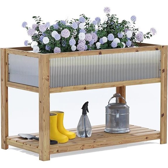 Cedar Raised Garden Bed Planter Box with Legs