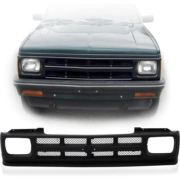 Perfit Liner Front Upper Black Grille for Chevrolet S10