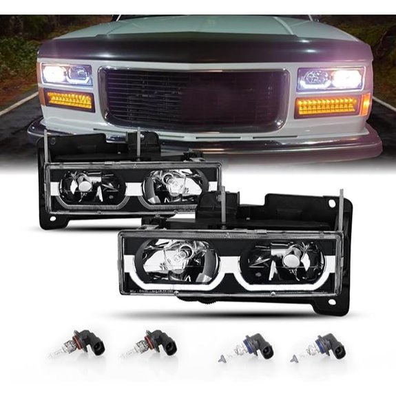AmeriLite LED Bar Replacement Headlights for Chevy/GMC