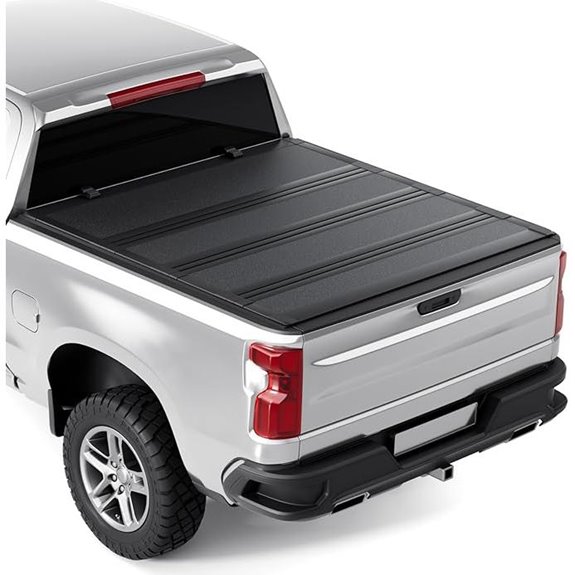 Hard Low Profile Quad-Fold Tonneau Cover for Chevy Silverado
