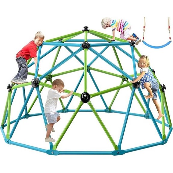 Easyego 10FT Climbing Dome & Swing for Kids